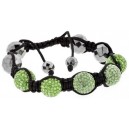 Тибетска Гривна Шамбала с Инкрустирани Червени Кристали